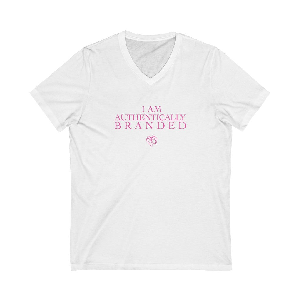Unisex Jersey Short Sleeve V-Neck Tee